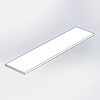Aluminium strip - 50x3 mm (massief) - gecoat in RAL kleur naar wens - 6060 T6 - alu platstaf (afsluit-, overgangs-, afdek- & afdeklat / -lijn / -lijst / -profiel)