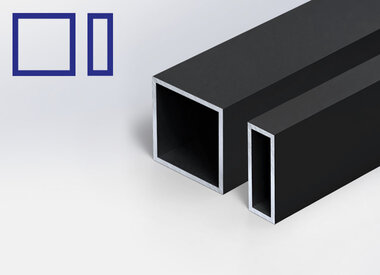 Alu koker - zwart gecoat Alu koker - zwart gecoat