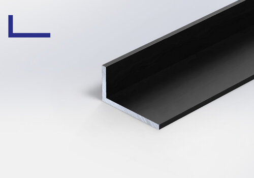 L-profiel zwart bij ALUMINIUMvakman.nl - Alle zwarte L-beschermers, L-lijnen en L-strips in RAL 9004 en 9005 - ideaal voor afdek, afwerk & bescherming!