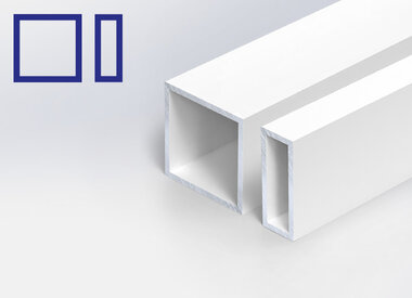 Alu koker - wit gecoat Alu koker - wit gecoat