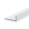 Wit aluminium L profiel - 20x15x2 mm - 6060 T6 - Alu hoek profiel ongelijk(zijdig) - wit gecoat - RAL 9016, 9010 of 9001