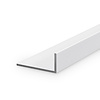 Wit aluminium L profiel - 30x25x2 mm - 6060 T6 - Alu hoek profiel ongelijk(zijdig) - wit gecoat - RAL 9016, 9010 of 9001