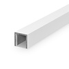 Wit aluminium U profiel - 25x25x25x2 mm - 6060 T6 - Alu U profiel gelijk(zijdig) - wit gecoat - RAL 9016, 9010 of 9001