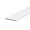 Witte aluminium strip - 10x3 mm - 6060 T6 - Alu plat massief (platstaf) - wit gecoat - RAL 9016, 9010 of 9001