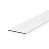 Witte aluminium strip - 80x3 mm - 6060 T6 - Alu plat massief (platstaf) - wit gecoat - RAL 9016, 9010 of 9001