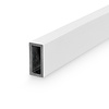 Witte aluminium koker - 40x30x3 mm (rechthoekig) - 6060 T6 - Alu rechte buis / kokerprofiel - wit gecoat - RAL 9016, 9010 of 9001