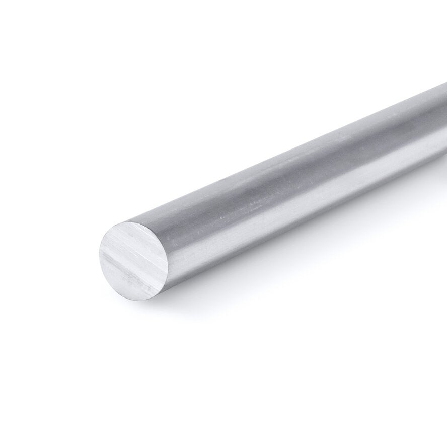 Aluninium staf rond - Ø 10 mm (massief) - onbehandeld/blank - 6060 T6 (alu rondstaf / stafmateriaal / staaf)