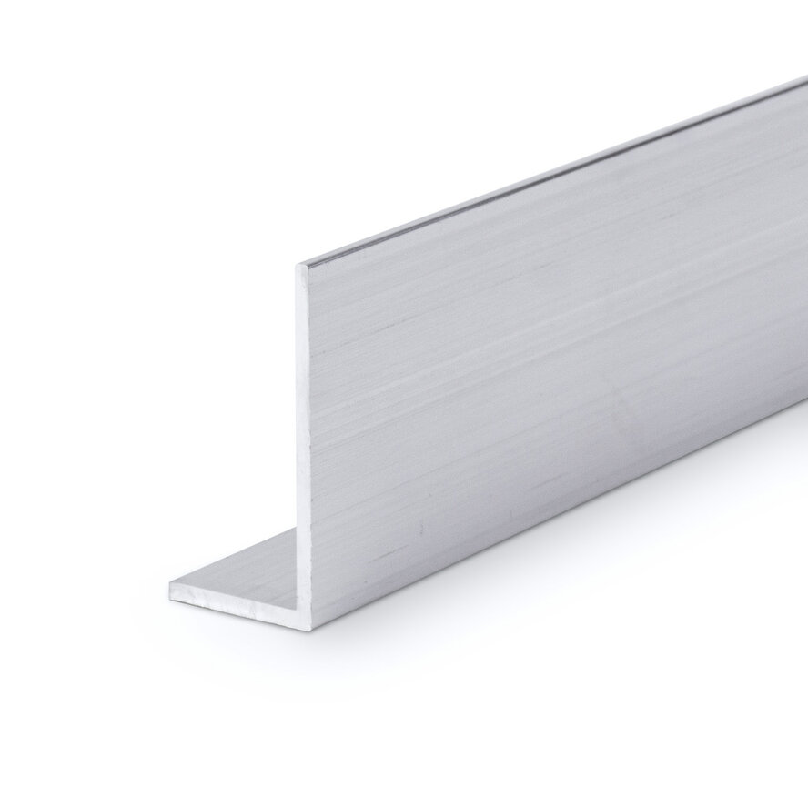 Aluminium L-profiel - 40x30x2 mm - onbehandeld/blank - 6060 T6 (alu L-lijn / L-strip) Aluminium L-profiel - 40x30x2 mm - onbehandeld/blank - 6060 T6 (alu L-lijn / L-strip)