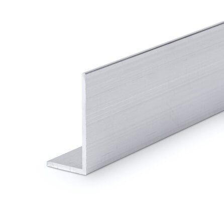 Aluminium L-profiel - 80x40x2 mm - onbehandeld/blank - 6060 T6 (alu L-lijn / L-strip)