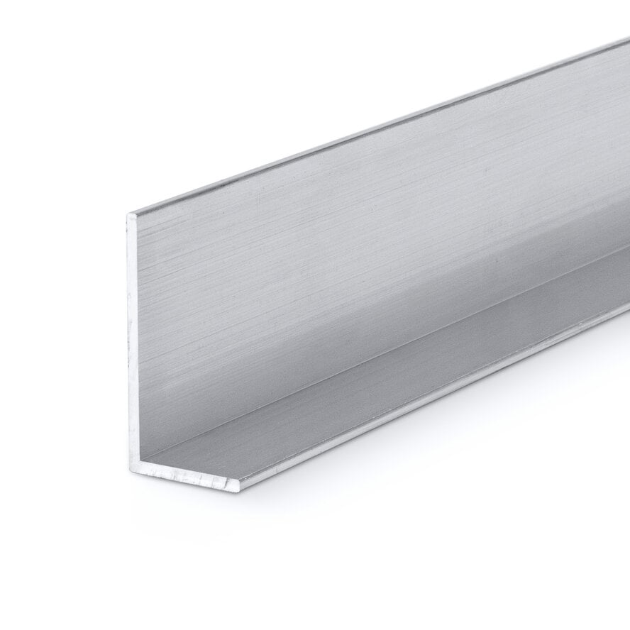 Aluminium L-profiel - 60x40x3 mm - onbehandeld/blank - 6060 T6 (alu L-lijn / L-strip) Aluminium L-profiel - 60x40x3 mm - onbehandeld/blank - 6060 T6 (alu L-lijn / L-strip)