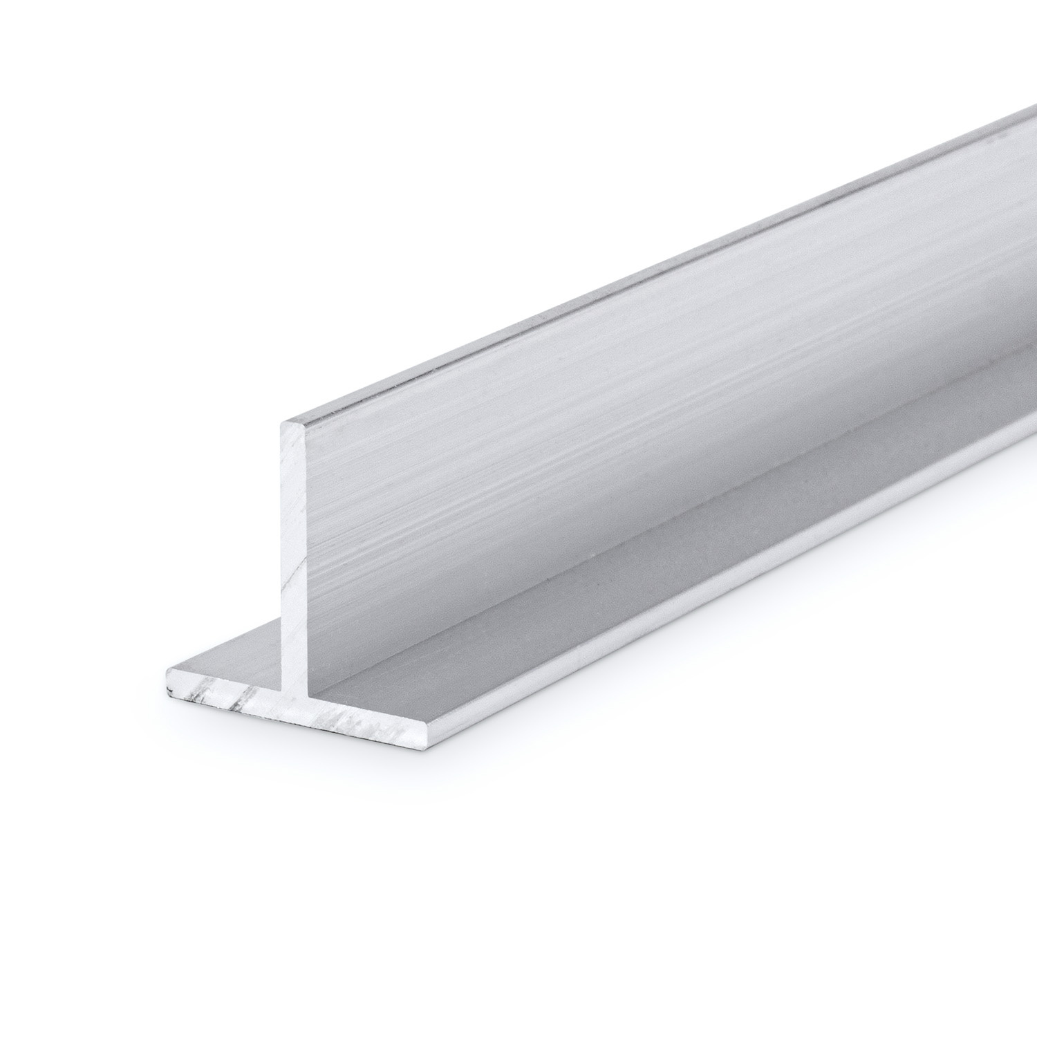 Aluminium T profiel 50x50x4 mm - 6060 T6 - AL T-profiel - brut - blank - onbehandeld - ruw ALU