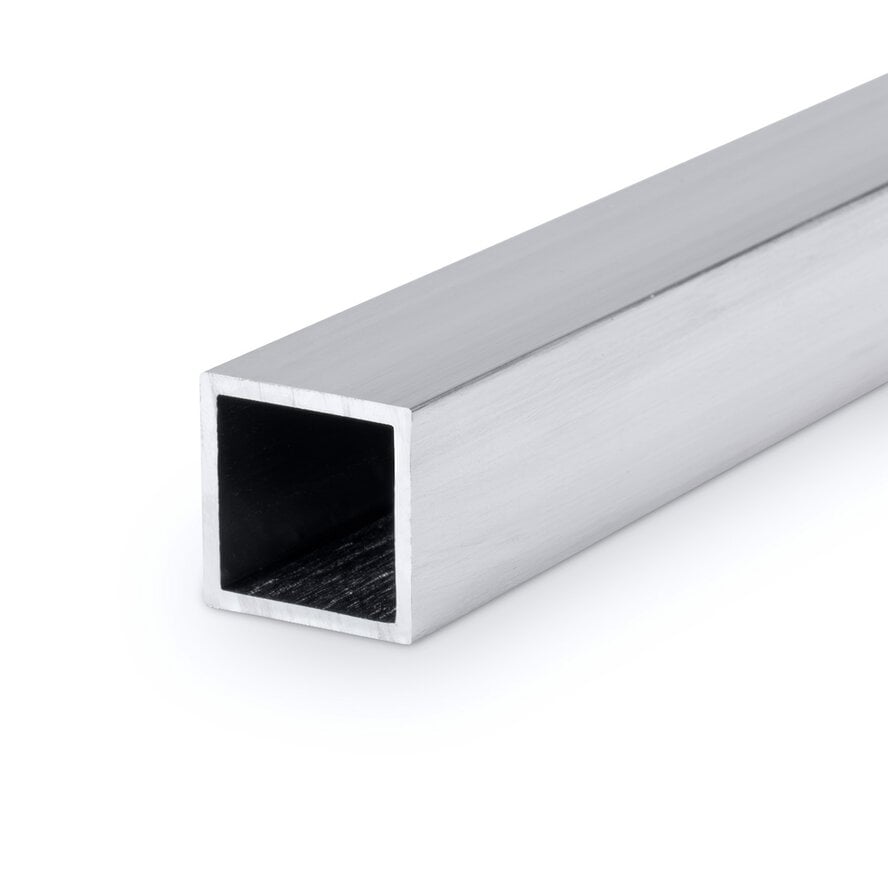 Aluminium koker vierkant - 25x25x2 mm - onbehandeld/blank - 6060 T6 (alu kokerprofiel / buis vierkant) Aluminium koker vierkant - 25x25x2 mm - onbehandeld/blank - 6060 T6 (alu kokerprofiel / buis vierkant)