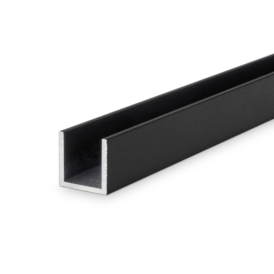 Zwart aluminium U-profiel - 30x30x30x3 mm - gecoat in RAL 9004 of 9005 - 6060 T6 - zwarte alu U-strip, -lijn, -lijst (afwerk- & afdek profiel voor kantafsluiting & randbescherming) Zwart aluminium U-profiel - 30x30x30x3 mm - gecoat in RAL 9004 of 9005 - 6060 T6 - zwarte alu U-strip, -lijn, -lijst (afwerk- & afdek profiel voor kantafsluiting & randbescherming)