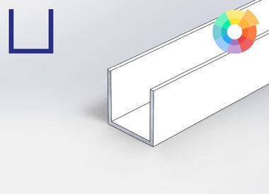 Alu U-profiel - RAL kleur