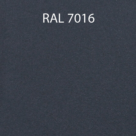 Sample poedercoating - zwart RAL 9005- antraciet RAL 7016 & 7021 - wit RAL 9001, 9010 & 9016 - grijs RAL 7030, 7044, 9002 & 1019 - brons