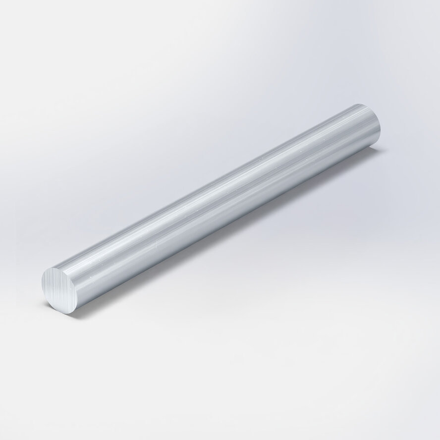 Aluninium staf rond - Ø 8 mm (massief) - onbehandeld/blank - 6060 T6 (alu rondstaf / stafmateriaal / staaf) Aluninium staf rond - Ø 8 mm (massief) - onbehandeld/blank - 6060 T6 (alu rondstaf / stafmateriaal / staaf)