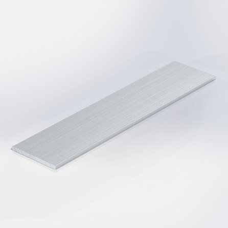 Aluminium strip - 40x2 mm (massief) - onbehandeld/blank - 6060 T6 (alu plat / platstaf / lat)