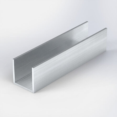 Aluminium U-profiel - 50x50x50x3 mm - onbehandeld/blank - 6060 T6 (alu U-strip) Aluminium U-profiel - 50x50x50x3 mm - onbehandeld/blank - 6060 T6 (alu U-strip)