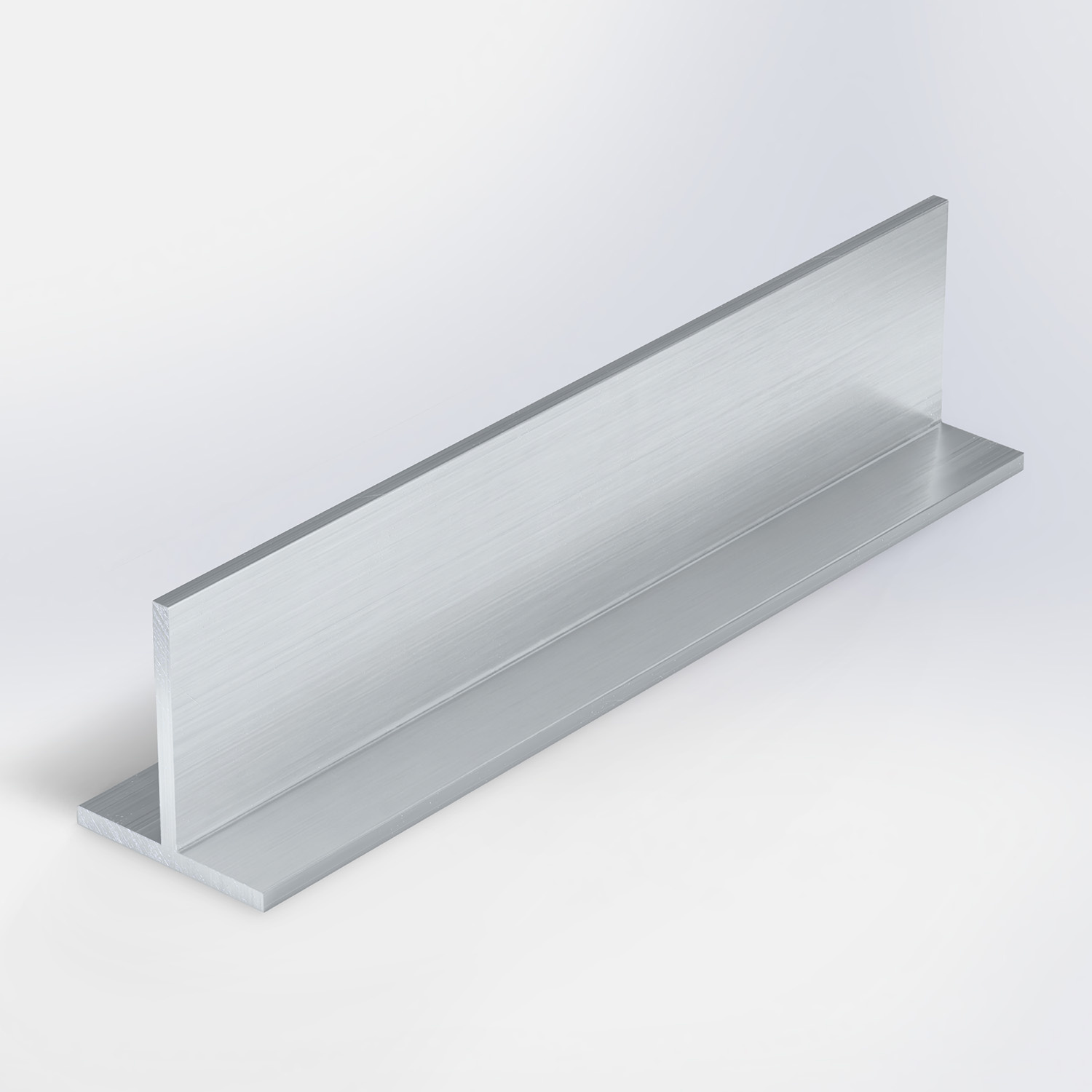 Aluminium T profiel 15x15x2 mm - 6060 T6 - AL T-profiel - brut - blank - onbehandeld - ruw ALU