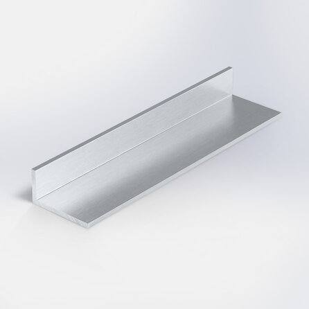 Aluminium L-profiel - 35x20x2 mm - onbehandeld/blank - 6060 T6 (alu L-lijn / L-strip)
