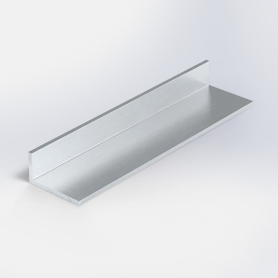 Aluminium L-profiel - 40x25x2 mm - onbehandeld/blank - 6060 T6 (alu L-lijn / L-strip) Aluminium L-profiel - 40x25x2 mm - onbehandeld/blank - 6060 T6 (alu L-lijn / L-strip)