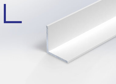 Alu hoekprofiel - wit gecoat