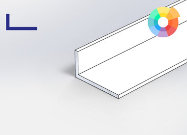 Alu L-profiel - RAL kleur