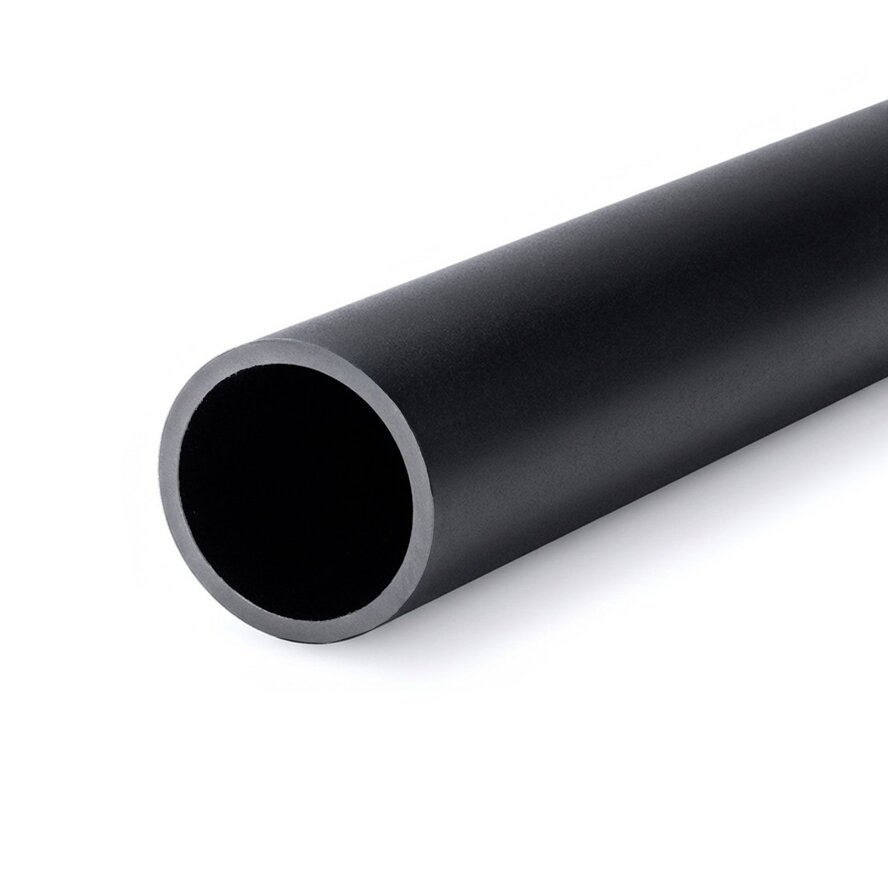 Zwarte aluminium buis - Ø 25x2,5 mm - zwart gecoat in RAL 9004 of 9005 - 6060 T6 (alu buisprofiel rond / pijp)