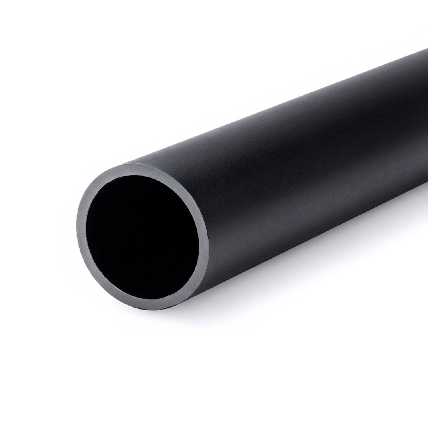 Zwarte aluminium buis - 35x3 mm - 6060 T6 - alu kokerprofiel rond / alu pijp - zwart gecoat - RAL 9005