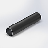 Zwarte aluminium buis - Ø 20x1,5 mm - zwart gecoat in RAL 9004 of 9005 - 6060 T6 (alu buisprofiel rond / pijp)