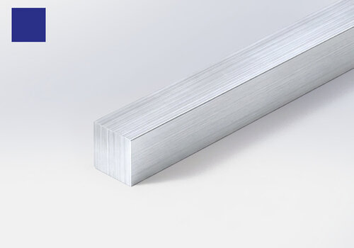 Aluminium staf vierkant massief - in een lengte van 100-3000 cmm op maat - bij ALUMINIUMvakman.nl - vierkante alu staaf voor de beste prijs, snel in huis! 
