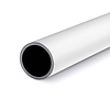 Witte aluminium buis - 45x2,5 mm - 6060 T6 - alu kokerprofiel rond / alu pijp - wit gecoat - RAL 9016, 9010 of 9001