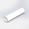 Aluminium buis - Ø 50x2,5 mm - gecoat in RAL kleur naar wens - 6060 T6 (alu buisprofiel rond / pijp)