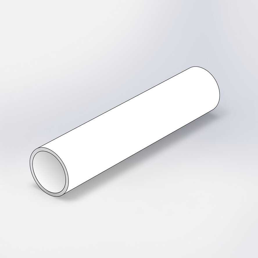 Aluminium buis - Ø 45x2,5 mm - gecoat in RAL kleur naar wens - 6060 T6 (alu buisprofiel rond / pijp)