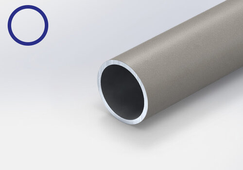 Aluminium buis grijs gecoat bij ALUMINIUMvakman - ruime collectie grijze alu buisprofielen - in een lengte op maat & optioneel met speciale buiten coating!