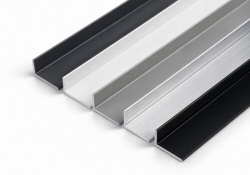 Aluminium L-lijn (ongelijkzijdig) - in een lengte op maat bij ALUMINIUMvakman.nl - onze collectie alu L-lijnen - onbehandeld & gepoedercoat - snel in huis!