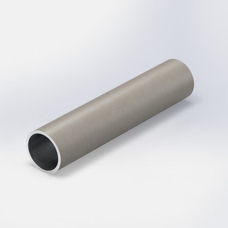 Grijze aluminium buis - Ø 20x1,5 mm - grijs gecoat in RAL 7044, 7030, 1019 of 9002 - 6060 T6 (alu buisprofiel rond / pijp)