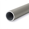 Grijze aluminium buis - Ø 20x1,5 mm - grijs gecoat in RAL 7044, 7030, 1019 of 9002 - 6060 T6 (alu buisprofiel rond / pijp)