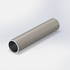 Grijze aluminium buis - Ø 25x2,5 mm - grijs gecoat in RAL 7044, 7030, 1019 of 9002 - 6060 T6 (alu buisprofiel rond / pijp)