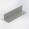 Grijs aluminium hoekprofiel - 50x50x3 mm - gecoat in RAL 7044, 7030, 1019 of 9002 - 6060 T6 - grijze alu hoeklijn / hoekstrip / hoeklijst / hoekbeschermer (afsluit-, afwerk- & afdek profiel)