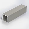 Grijze aluminium koker vierkant - 30x30x3 mm - grijs gecoat in RAL 7044, 7030, 1019 of 9002 - 6060 T6 (alu kokerprofiel / buis vierkant)