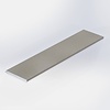 Grijze aluminium strip - 10x3 mm (massief) - gecoat in RAL 7044, 7030, 1019 of 9002 - 6060 T6 - grijze alu platstaf (afsluit-, overgangs-, afdek- & afdeklat / -lijn / -lijst / -profiel)