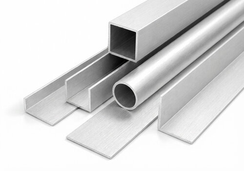 De collectie onbehandeld aluminium van ALUMINIUMvakman.nl - uitgebreide collectie profielen, altijd in een lengte op maat, direct uit eigen zagerij, snel in huis! 