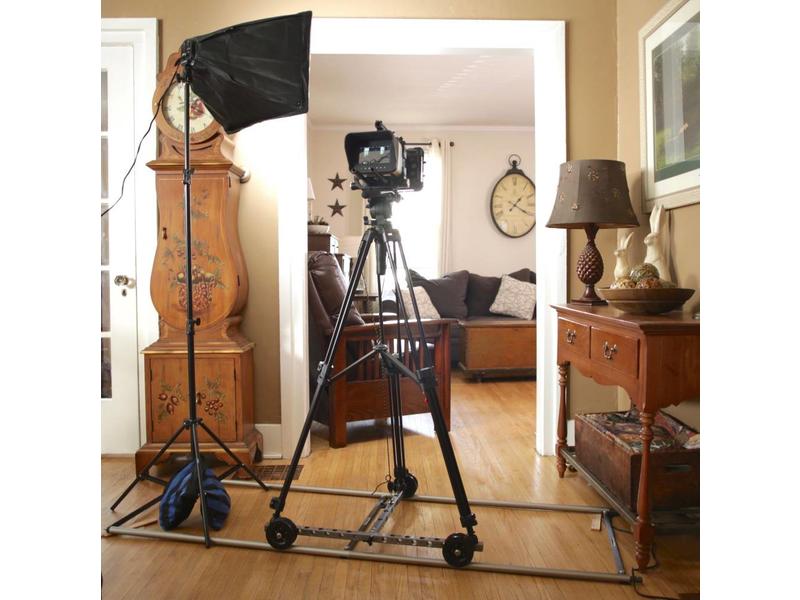 ProCam Motion Dolly kit, load capacity up to 56kg, extendable by 4 meters, rails