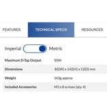 IDX P-V2 - ENDURA V-Mount Platte mit 2 Pin D-Tap DC out & Digi-View