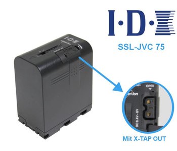 IDX SSL-JVC75 - Li-Ion battery 7,4V 55Wh and X-TAP OUT