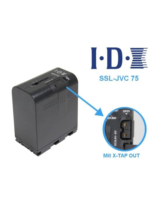 IDX SSL-JVC75 - Li-Ion Akku 7,4V 55Wh und X-TAP OUT