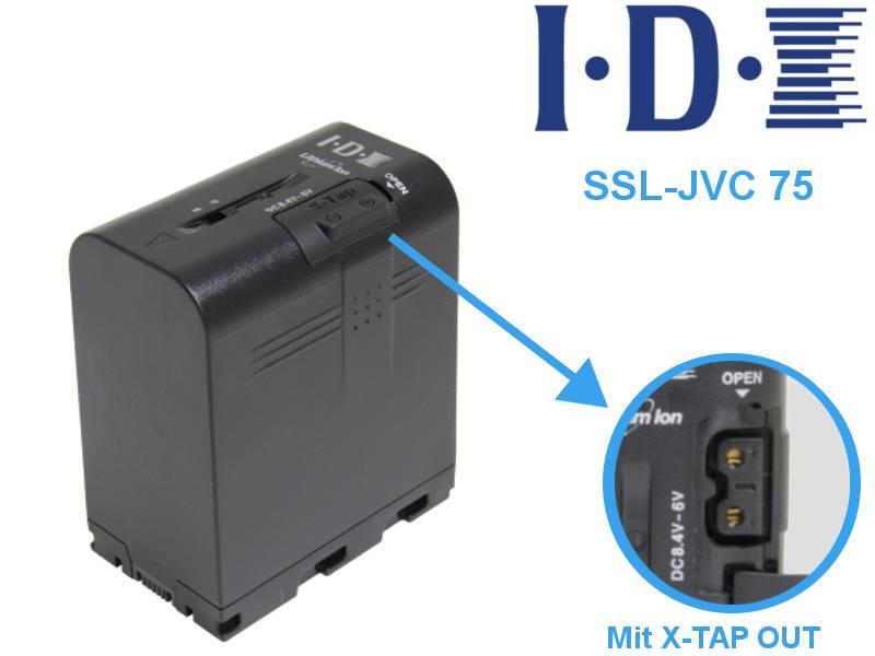 IDX SSL-JVC75 - Li-Ion Akku 7,4V 55Wh und X-TAP OUT