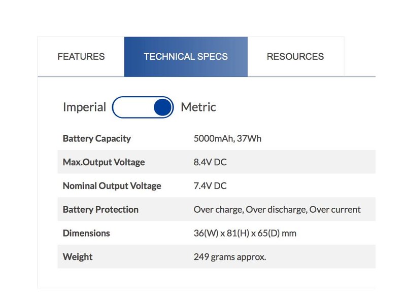 IDX SL-VBD 50, 7,4 V Lithium-Ionen-Akku