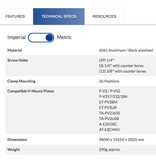 IDX A-CP (A) - Universal mounting plate for 15mm pipes